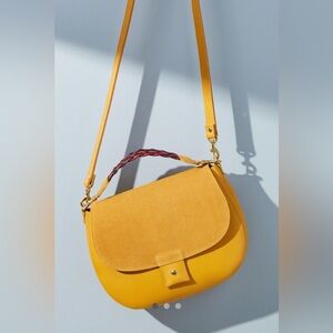 RARE COLOR Clare V Herieth Yellow Shoulder Bag